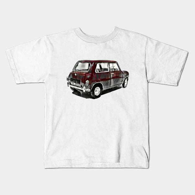 Classic MINI Cooper Kids T-Shirt by CarTeeExclusives